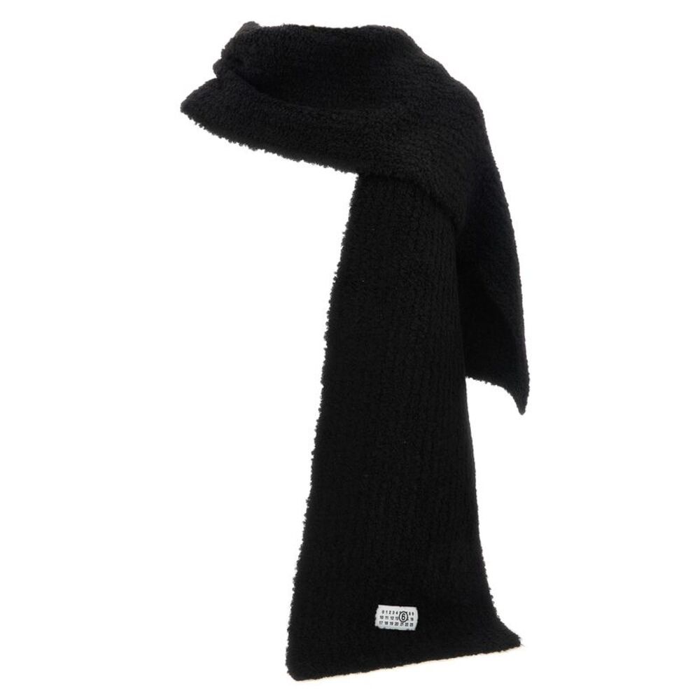MM6 Maison Margiela Black Marabou Women's Scarf